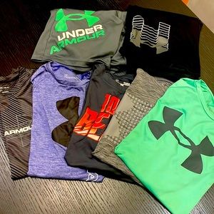 A lot of Under Amour youth large  boys clothing . All in great shape !